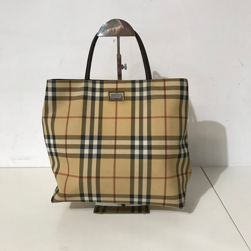 House Check Coated Canvas Tote