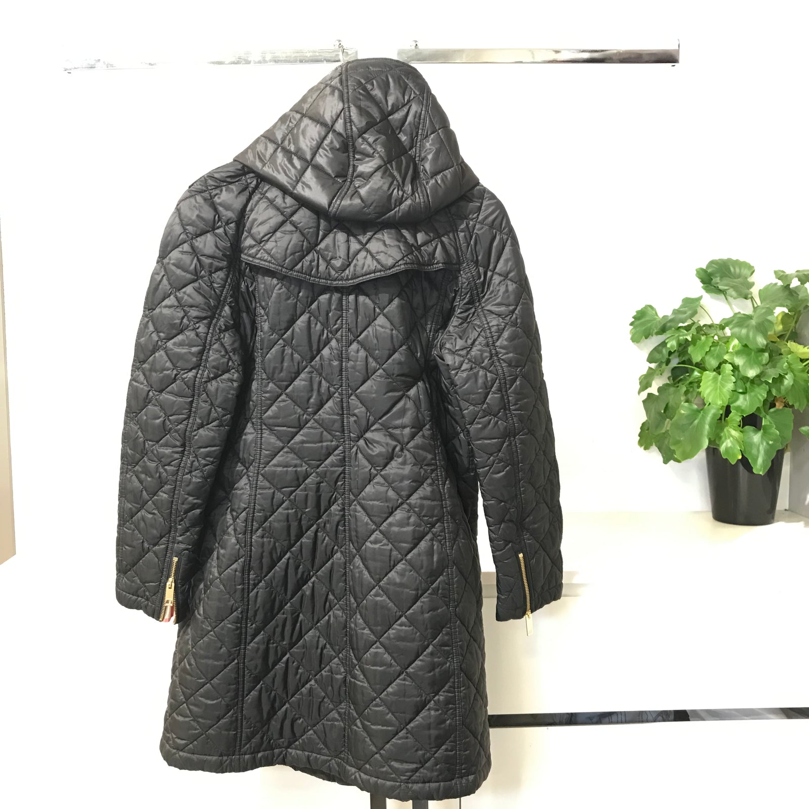 Black Quilted Coat