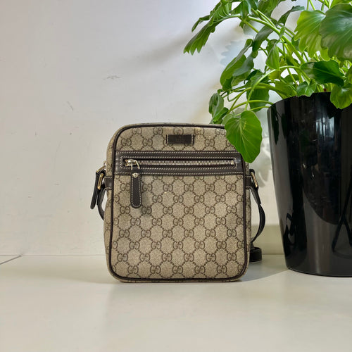 GG Monogram Coated Canvas Messenger