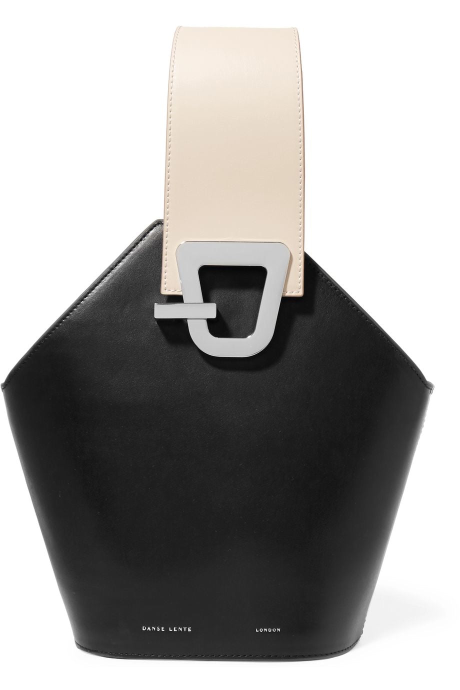 Johnny two-tone leather bucket bag