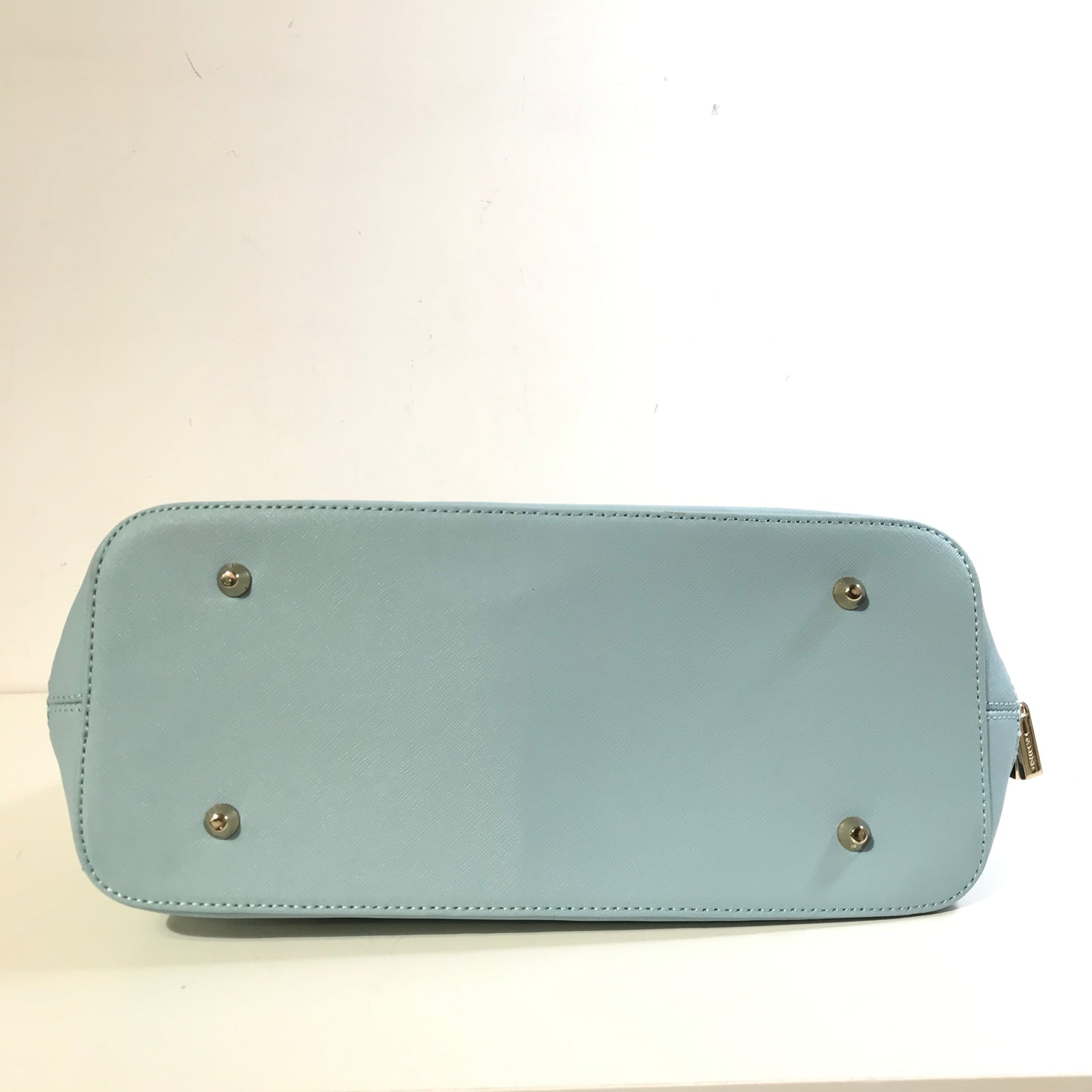 Baby Blue Top Handle Bag