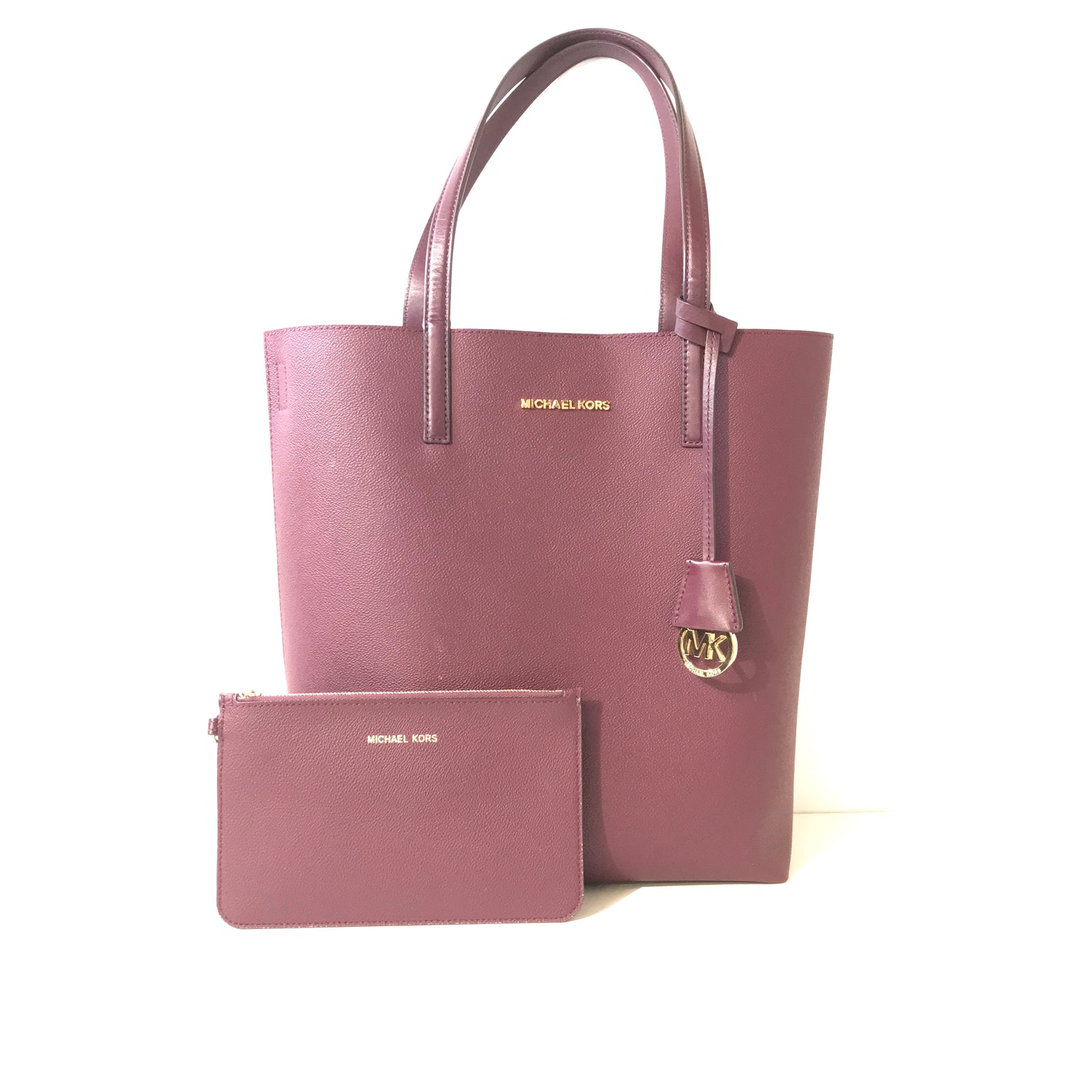 Burgundy Tote with Pouch