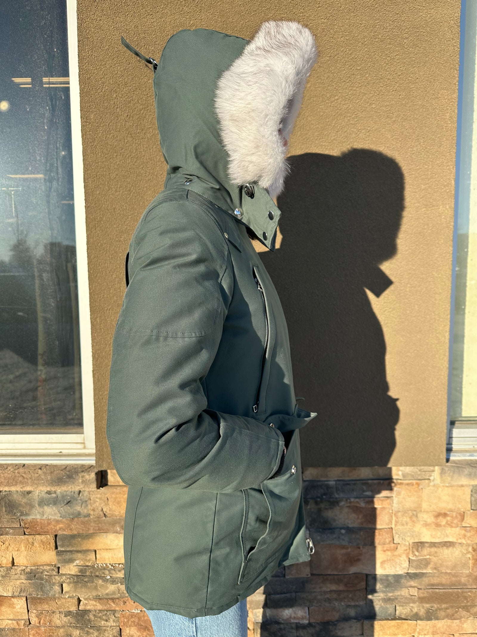 Seafoam Puffer Parka Jacket
