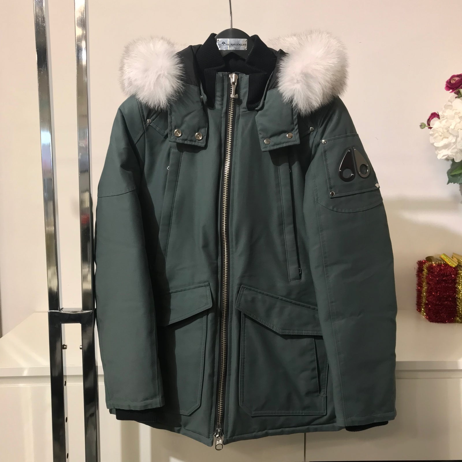 Seafoam Puffer Parka Jacket