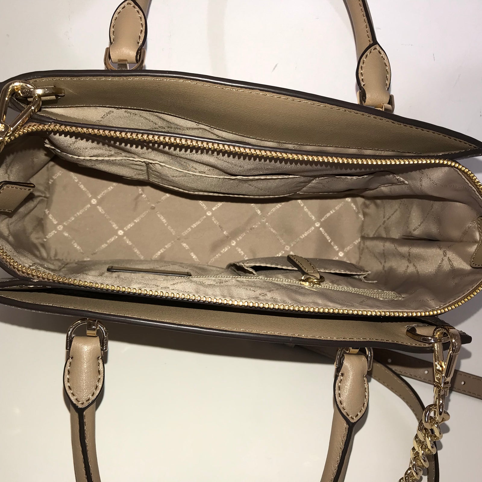 Beige Satchel