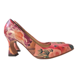 Red Floral Heels
