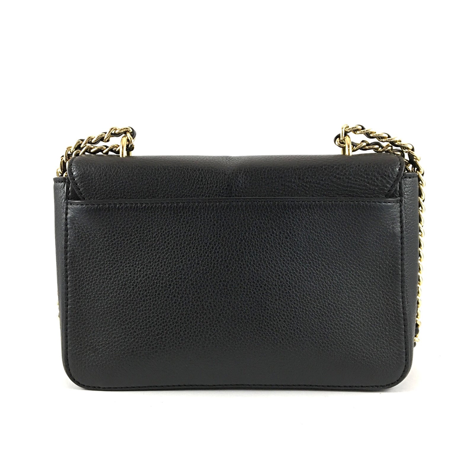 Black Flap Bag Gold Chain Strap