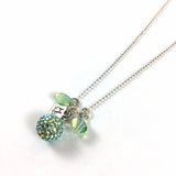 Light Green Cluster Necklace