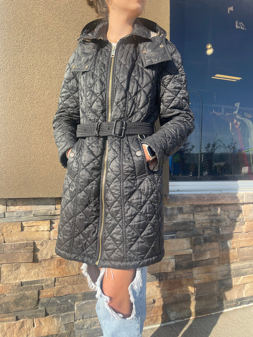 Black Quilted Coat