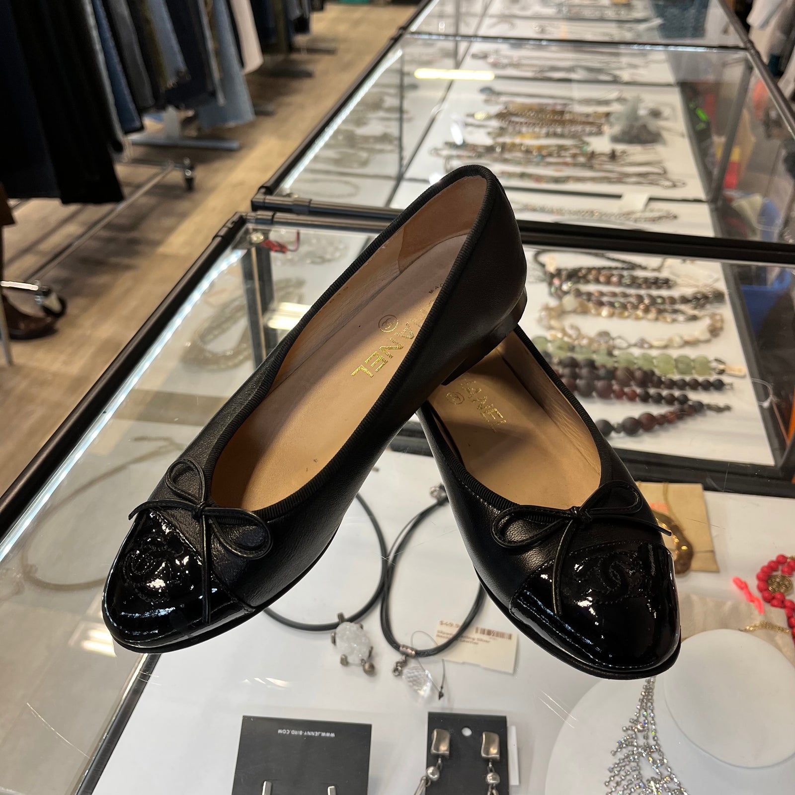 Lambskin flats clearance