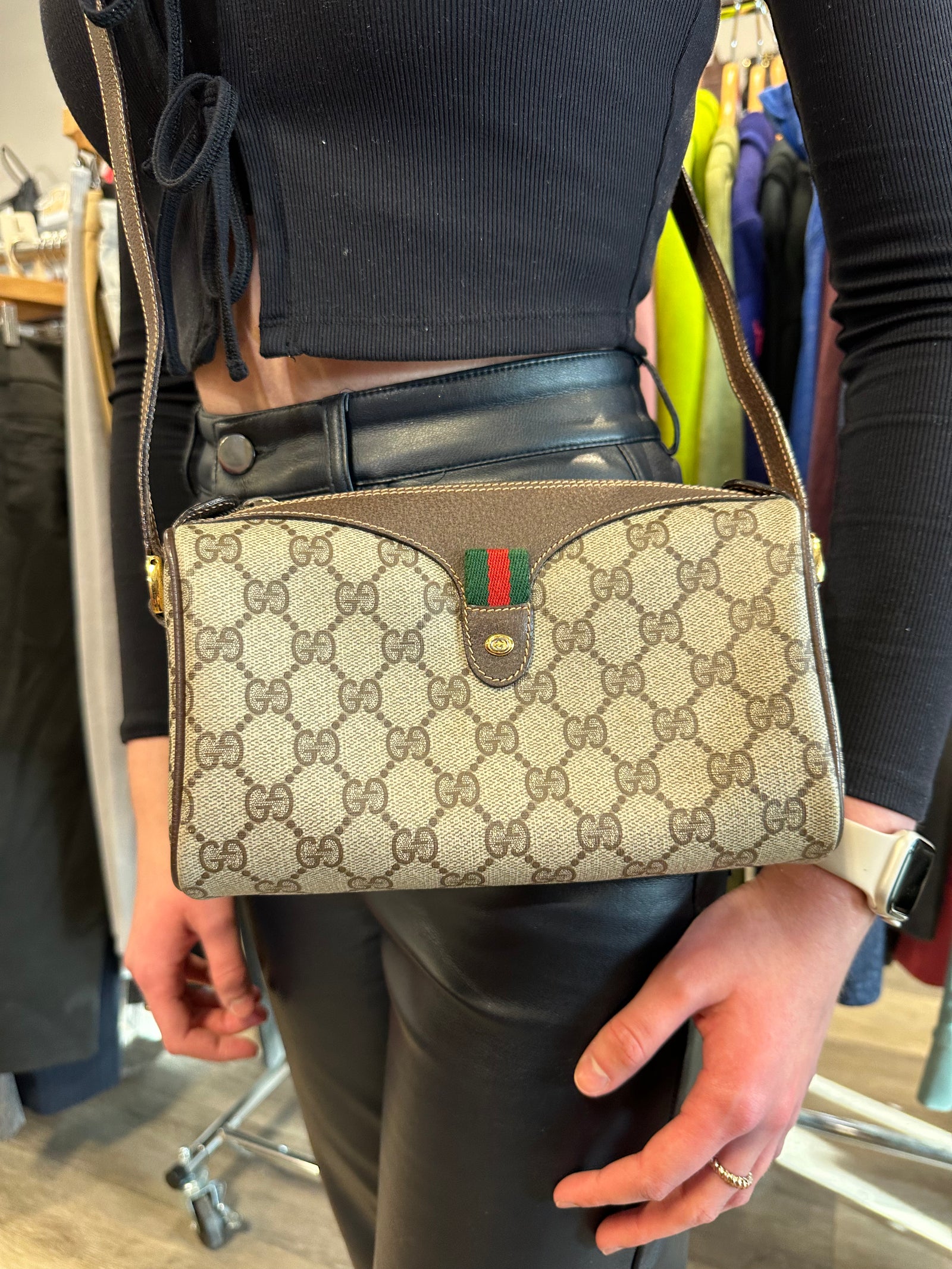 Gucci ophidia crossbody vintage sales