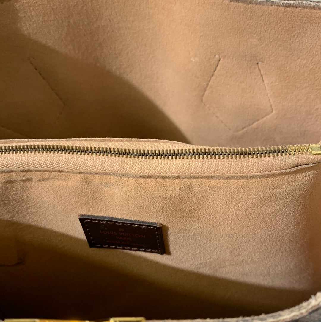 Louis Vuitton Tote Kensington Damier Ebene in Toile Canvas/Leather