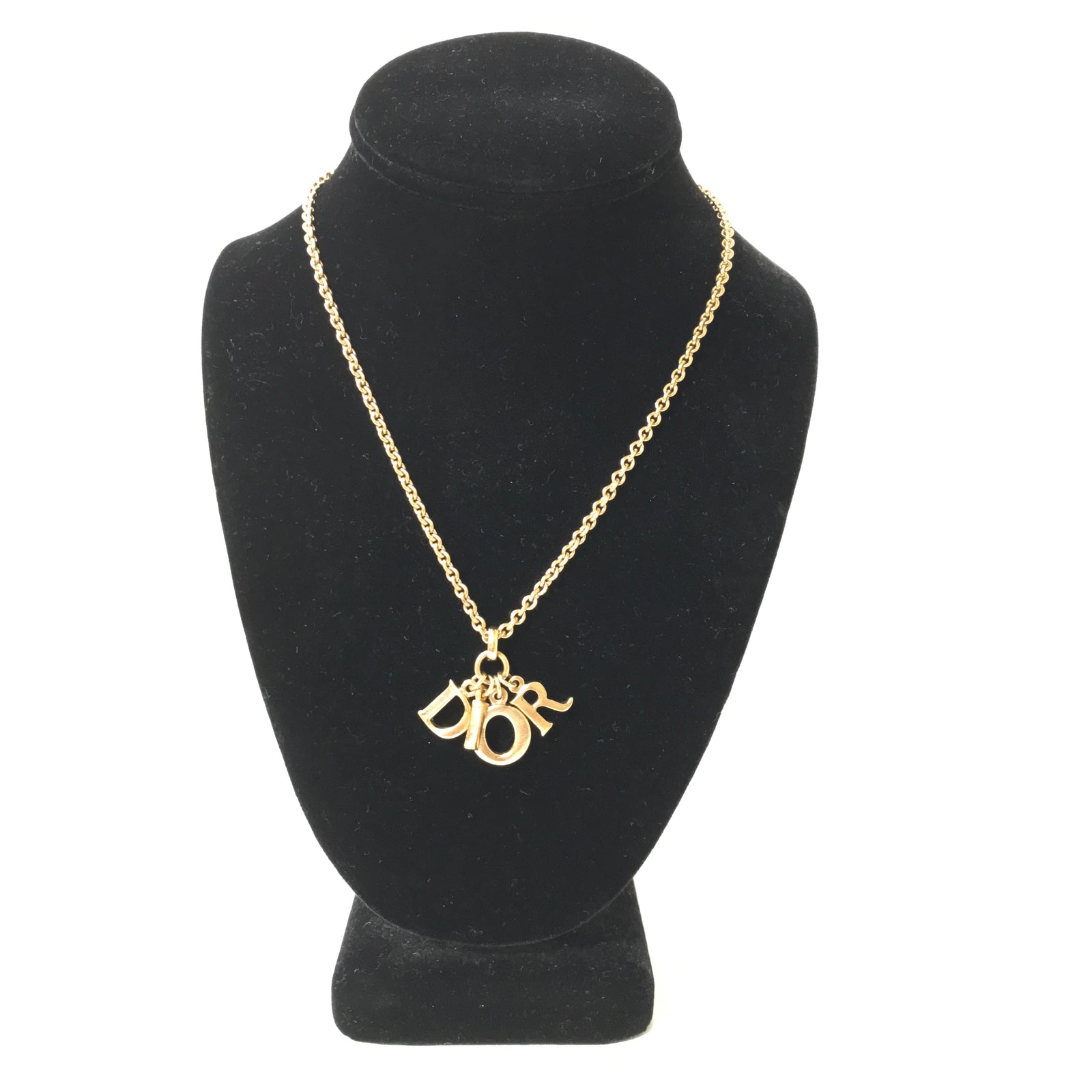 Vintage Gold Logo Necklace