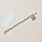 Sterling Silver Return to Tiffany Heart Tag Charm Bracelet