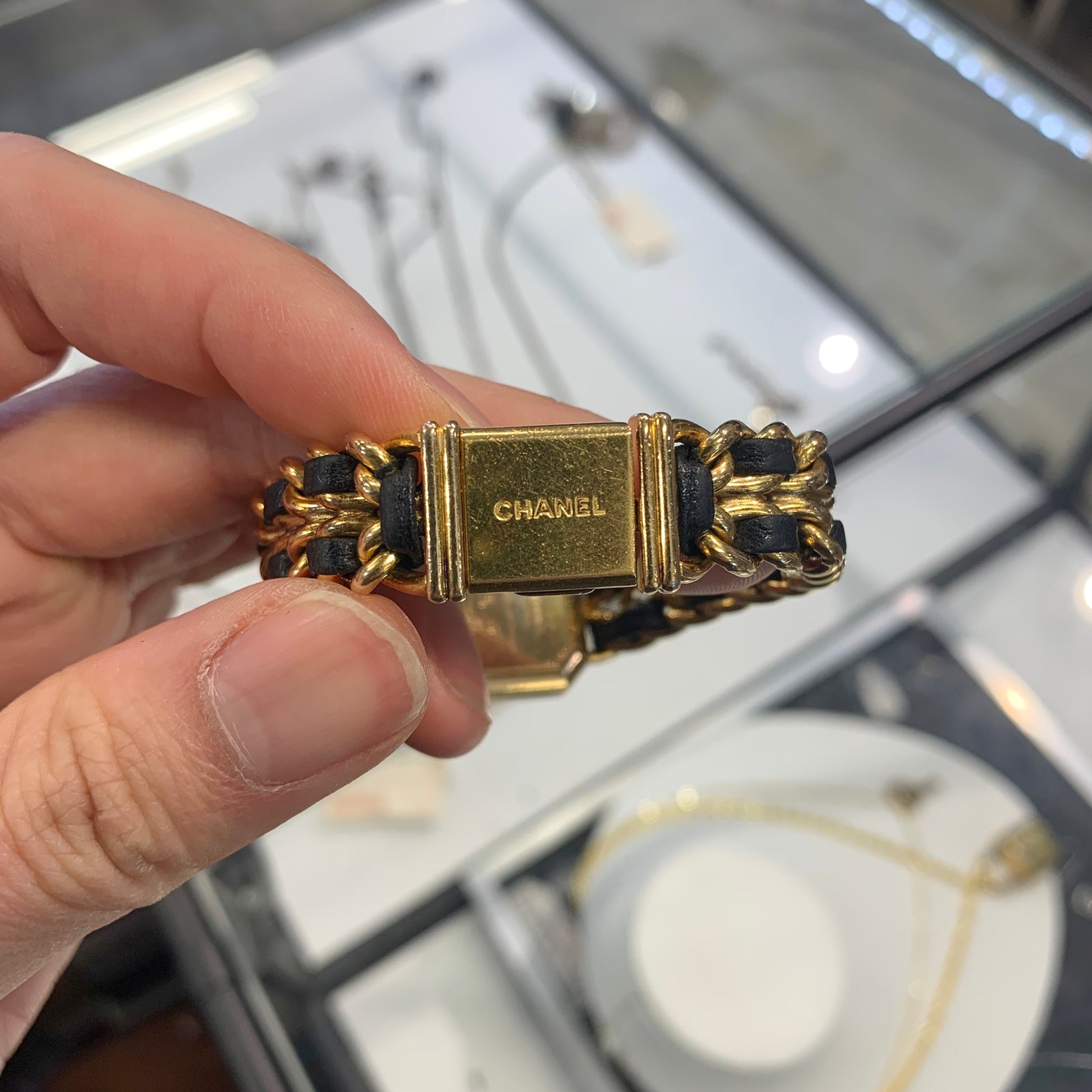 Chanel watch gold clearance chain
