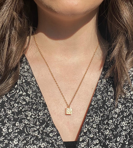 Repurposed Louis Vuitton Heart Pendant Necklace