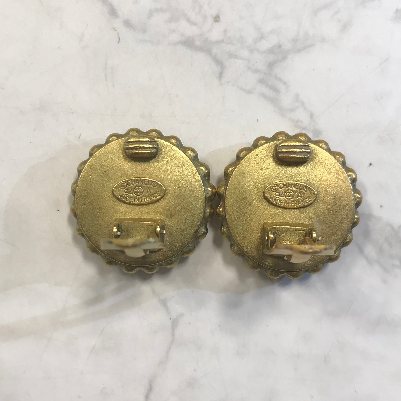 Vintage 1994 CC Clip-On Earrings