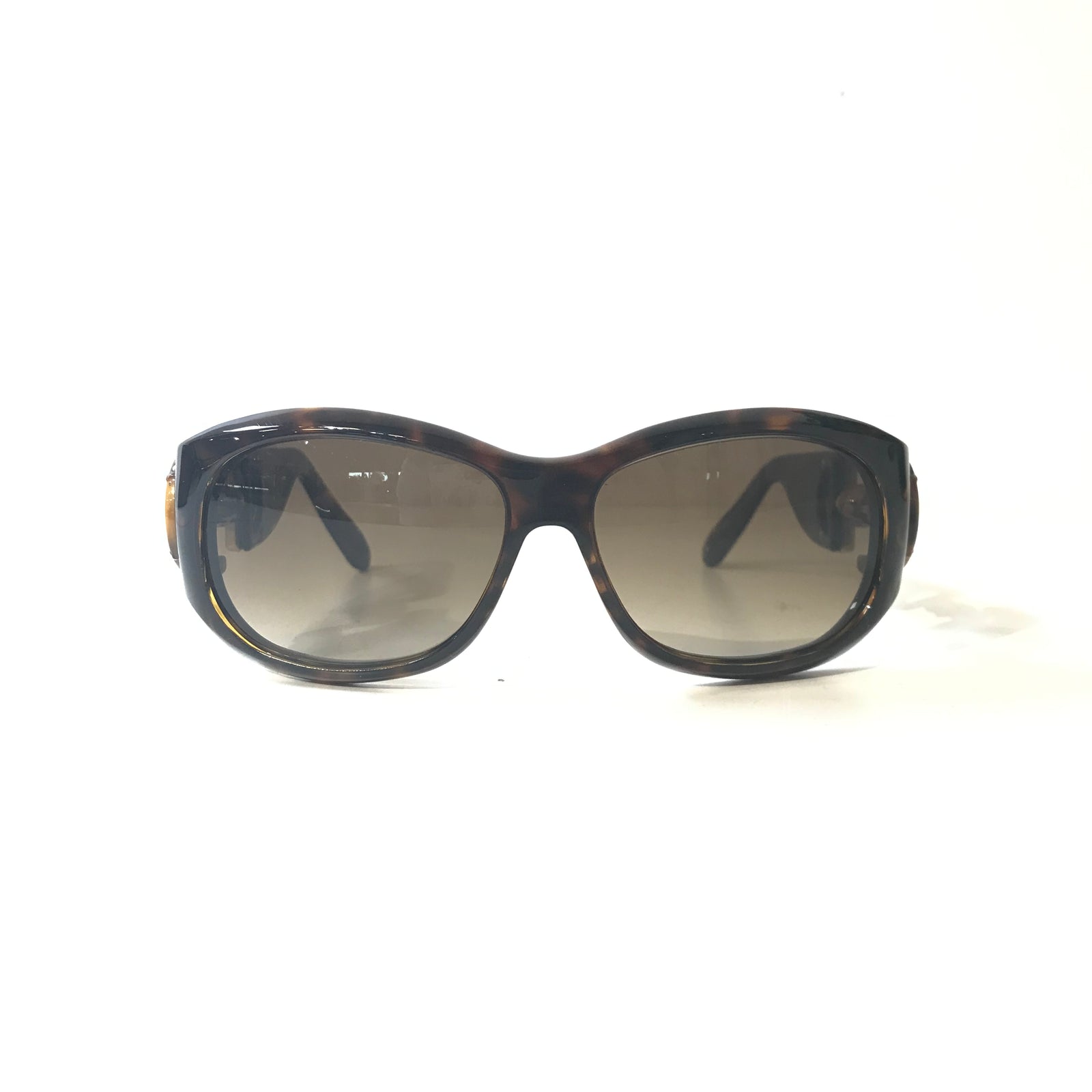 Rectangle Horsebit Bamboo Sunglasses