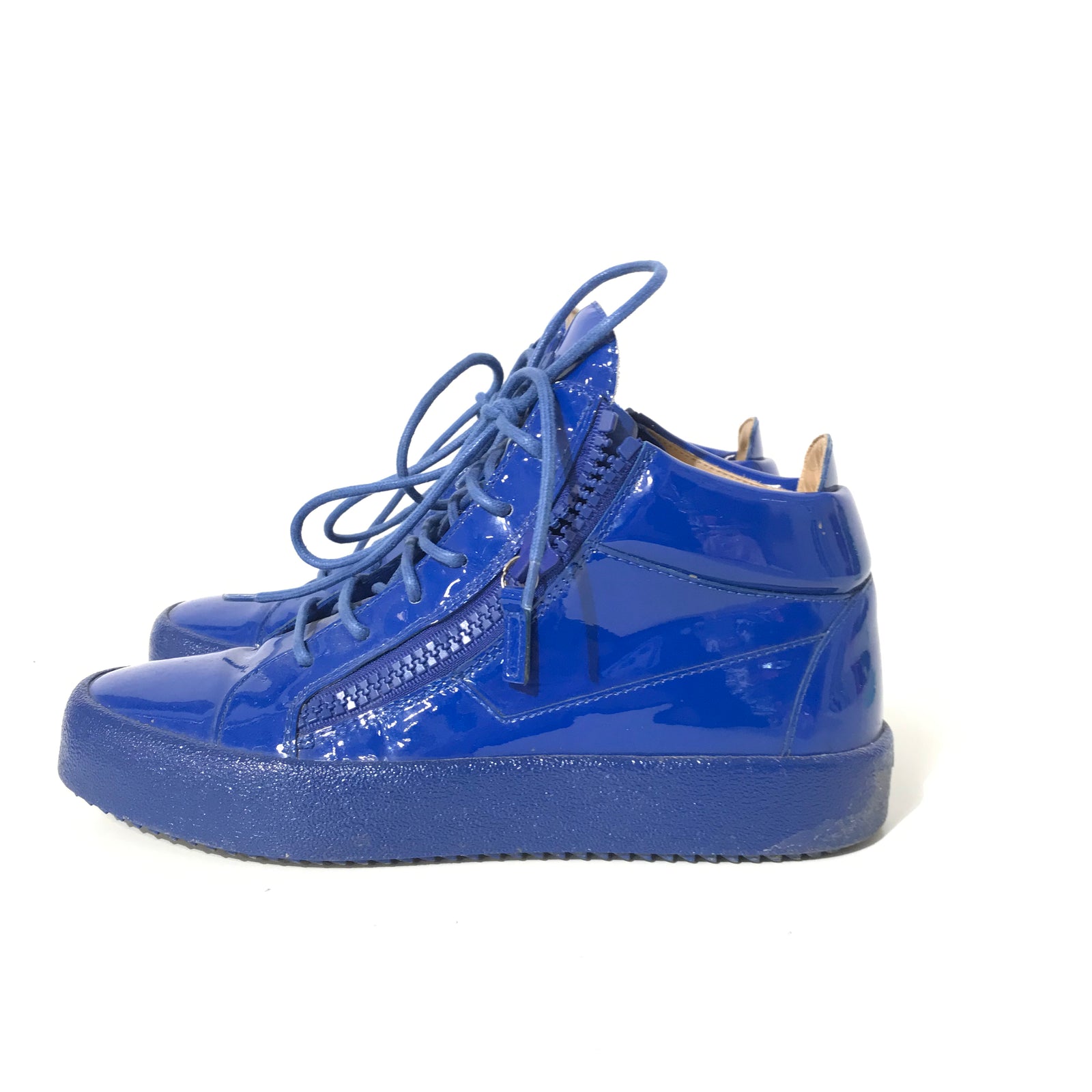 Blue Platform Sneakers