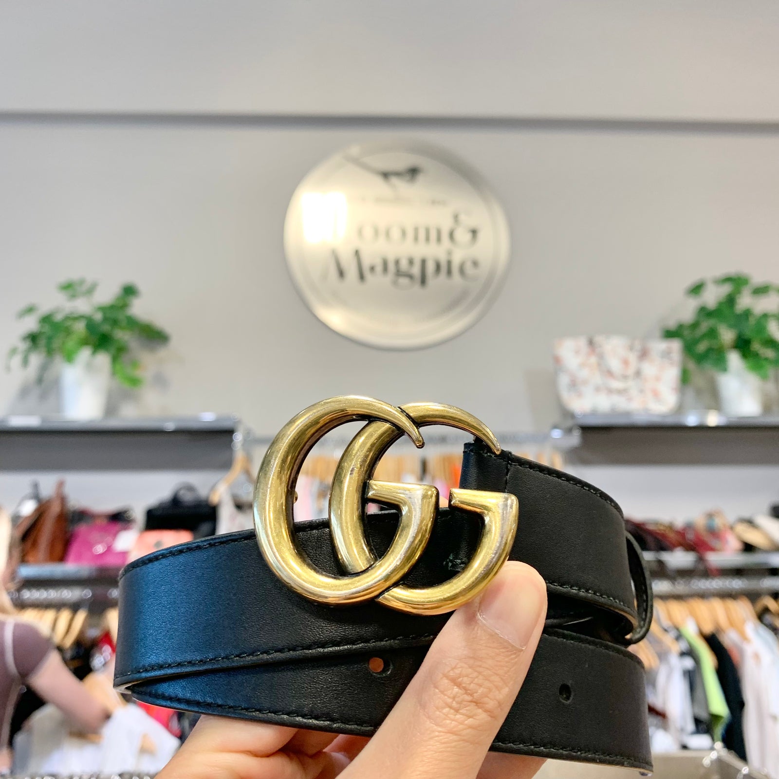 Calfskin Double G 30mm Belt 85 34 Loom Magpie Boutique