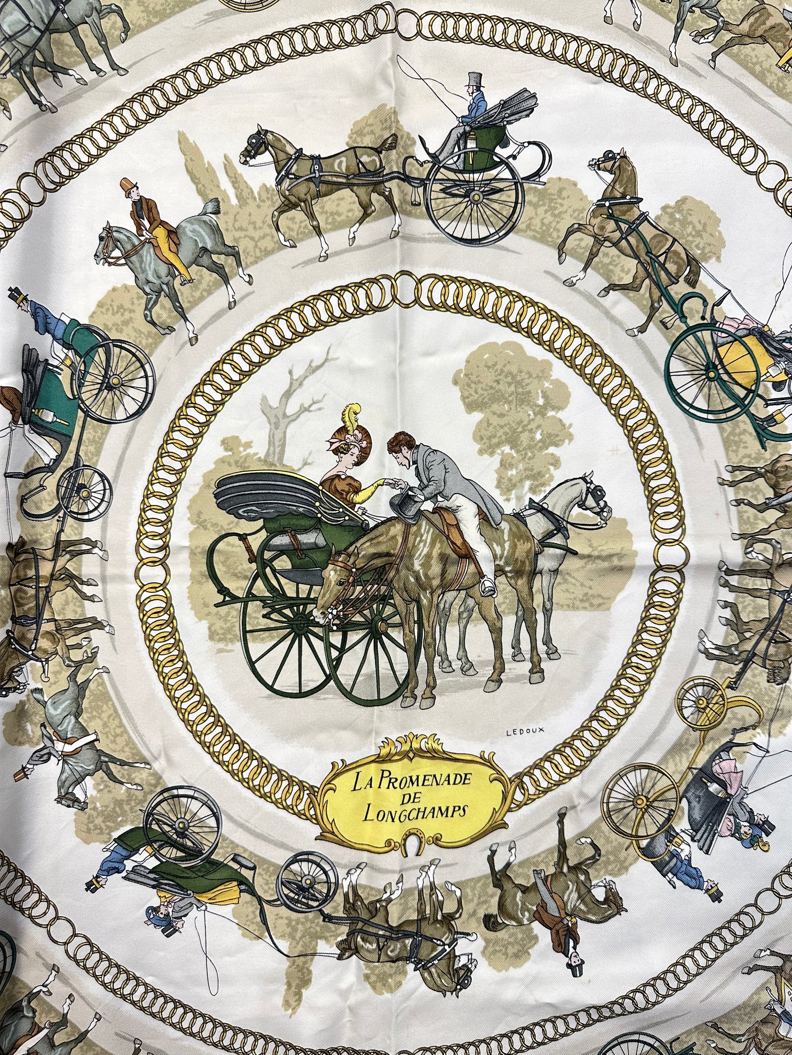 Silk La Promenade De Longchamps Scarf 90