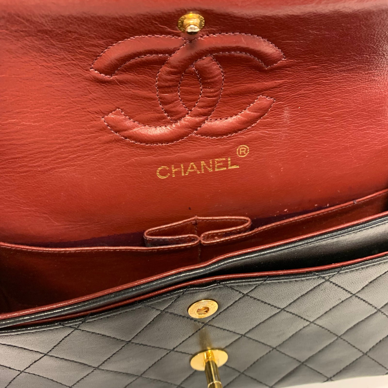 Lambskin Quilted Small Double Flap