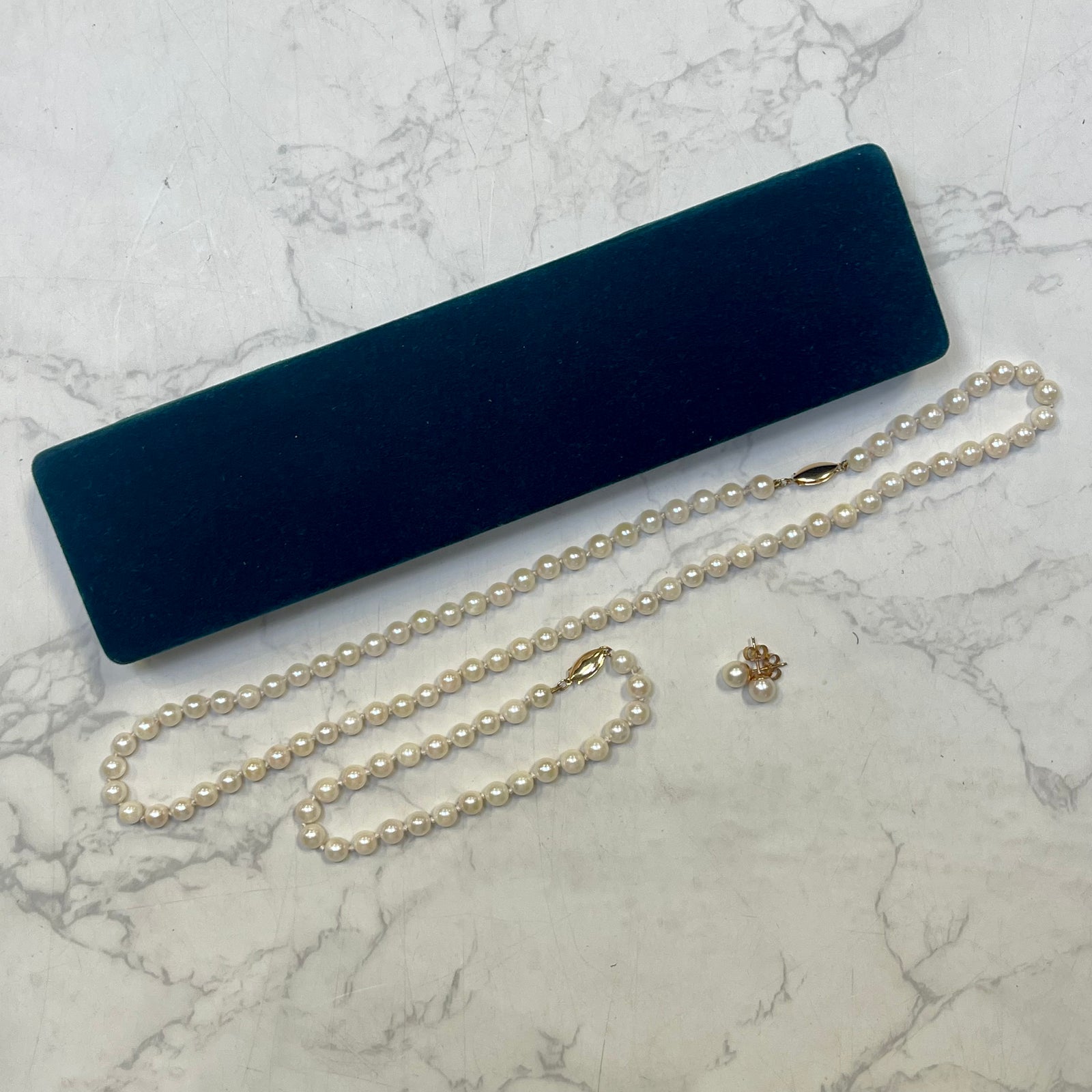 Fine 14K Gold Cultured Pearl Set