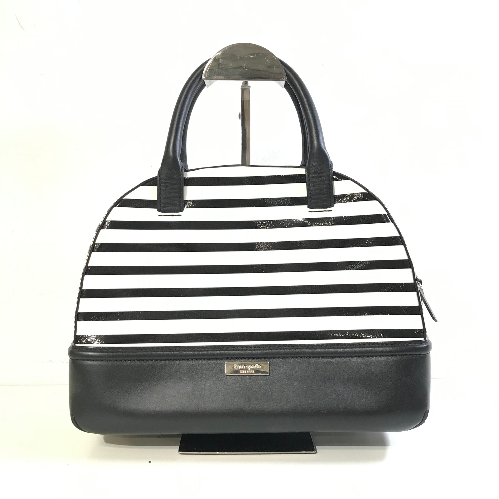 Stripe Top Handle Bag