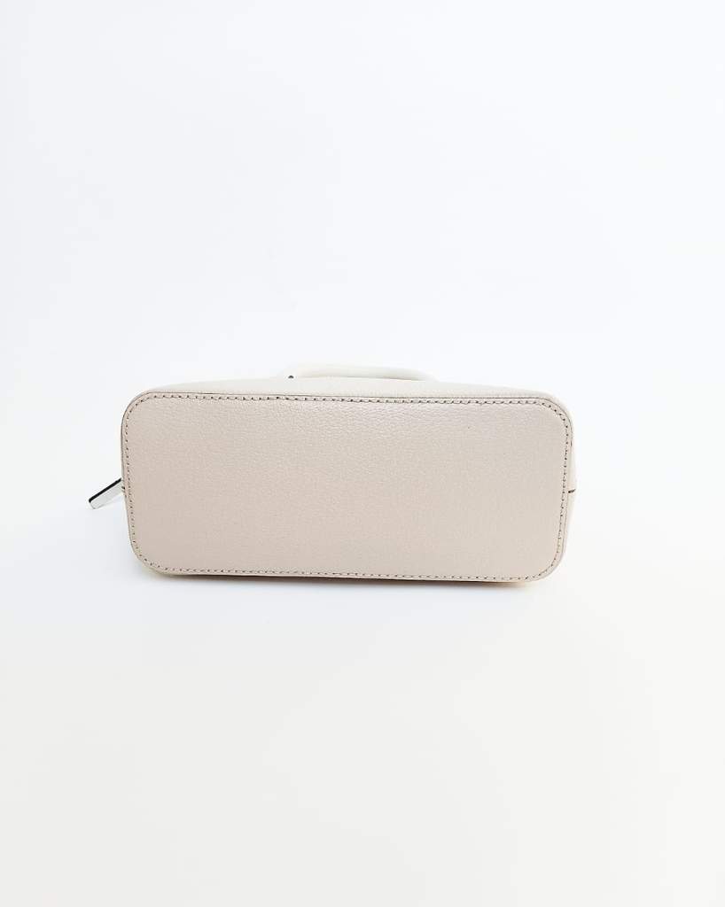 Mini Satchel Beige White