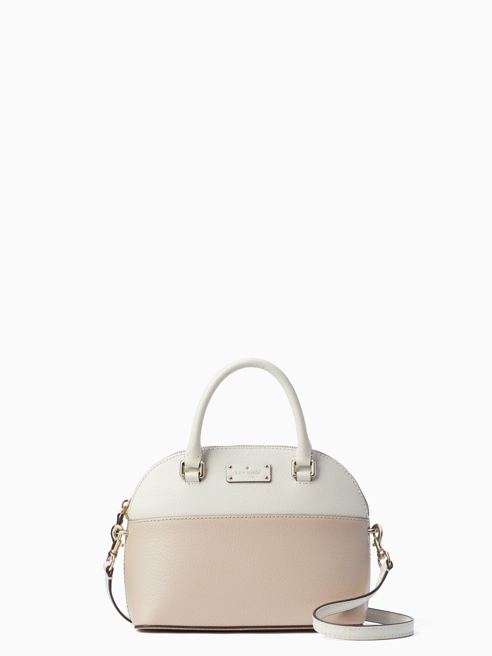 Mini Satchel Beige White