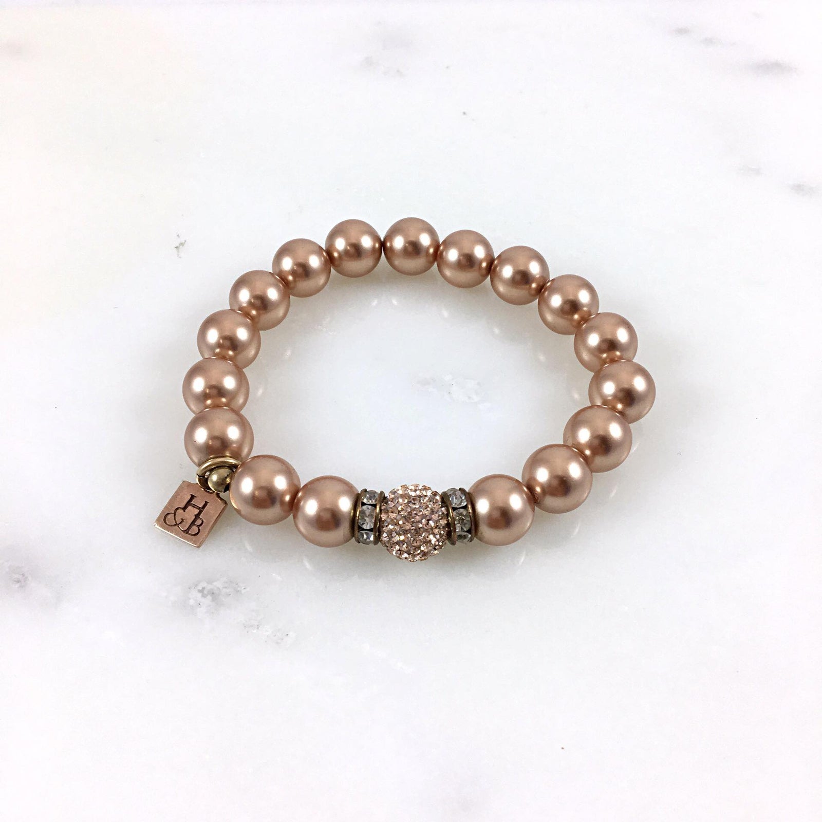 Rose Gold Pearl Bracelet