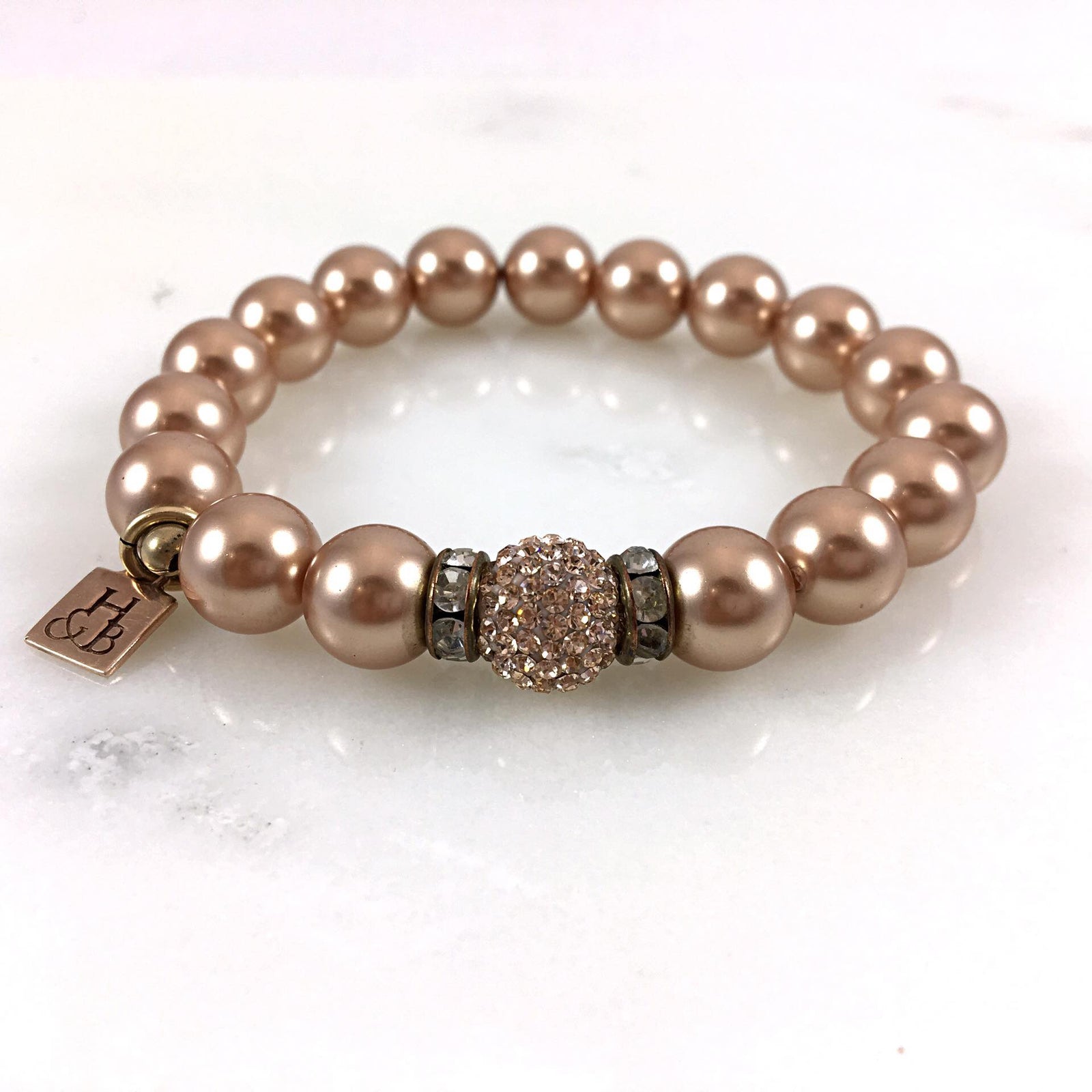 Rose Gold Pearl Bracelet