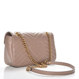 Calfskin Matelasse Small GG Marmont Shoulder Bag Porcelain Rose