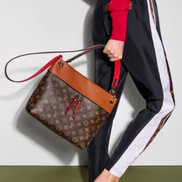 Louis Vuitton Tuileries Besace CrossbodyBag Monogram Canvas Brown Caramel