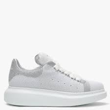 Oversized Metallic Knit Sneakers