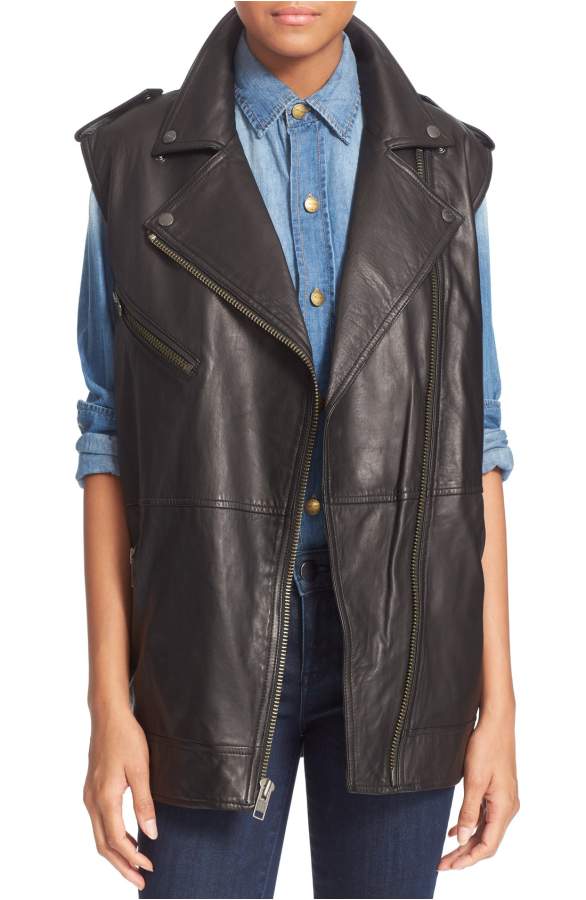 Lambskin Moto Infantry Vest