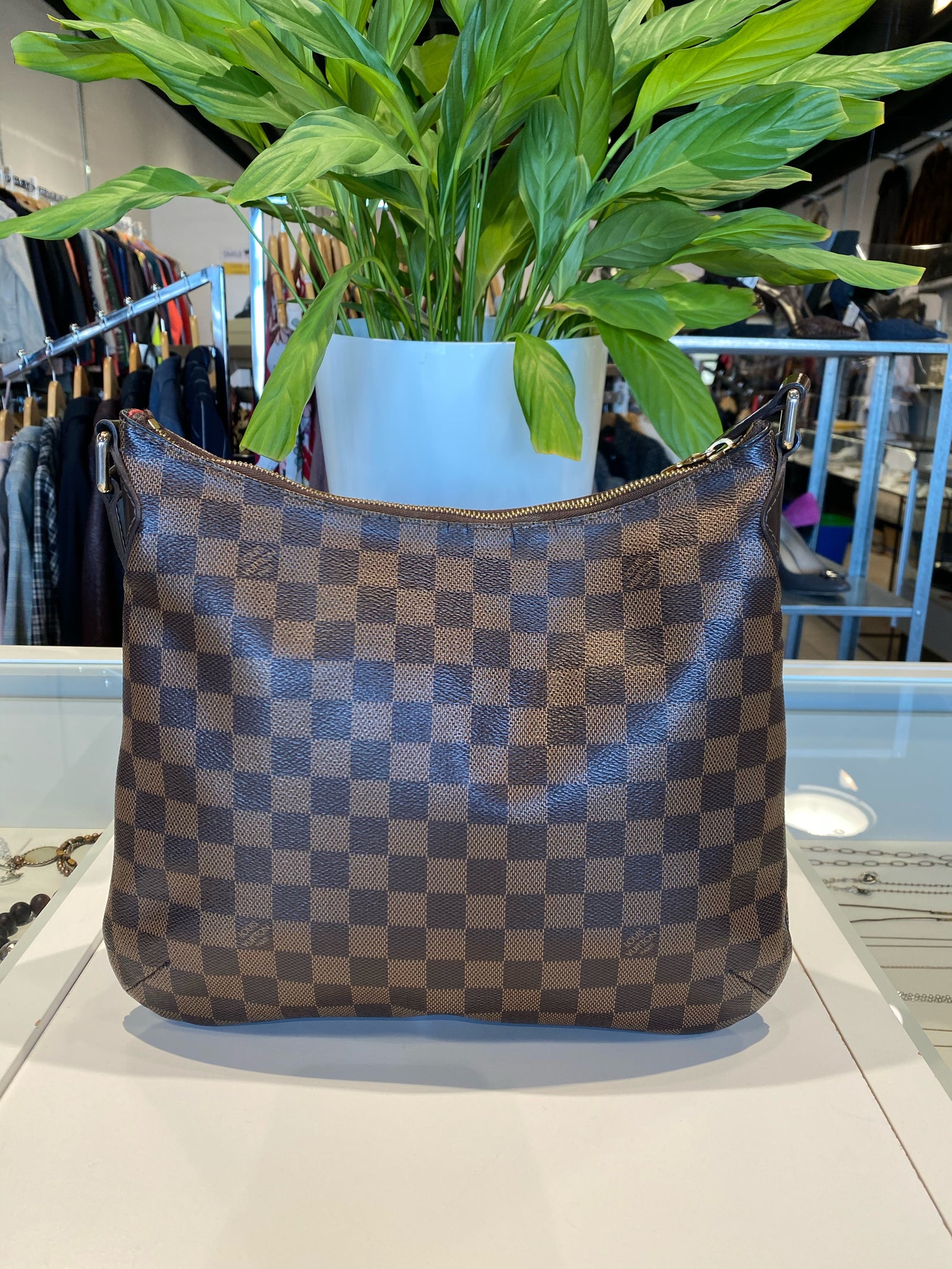 Louis Vuitton Damier Ebene Canvas Bloomsbury PM Bag For Sale at