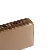 Nude Saffiano Long Zipper Wallet