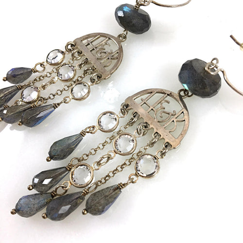 Labradorite Chandelier Earrings