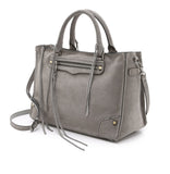 Grey Suede Regan Satchel