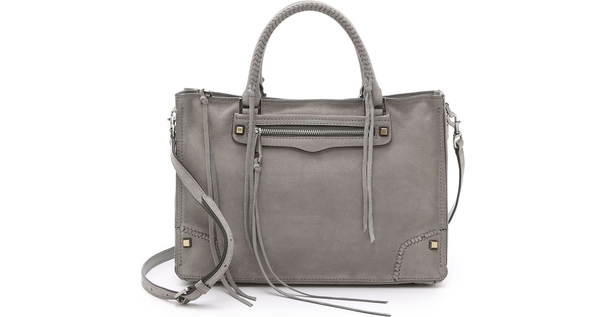 Grey Suede Regan Satchel