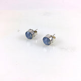 Eden White Opal Stud Earrings