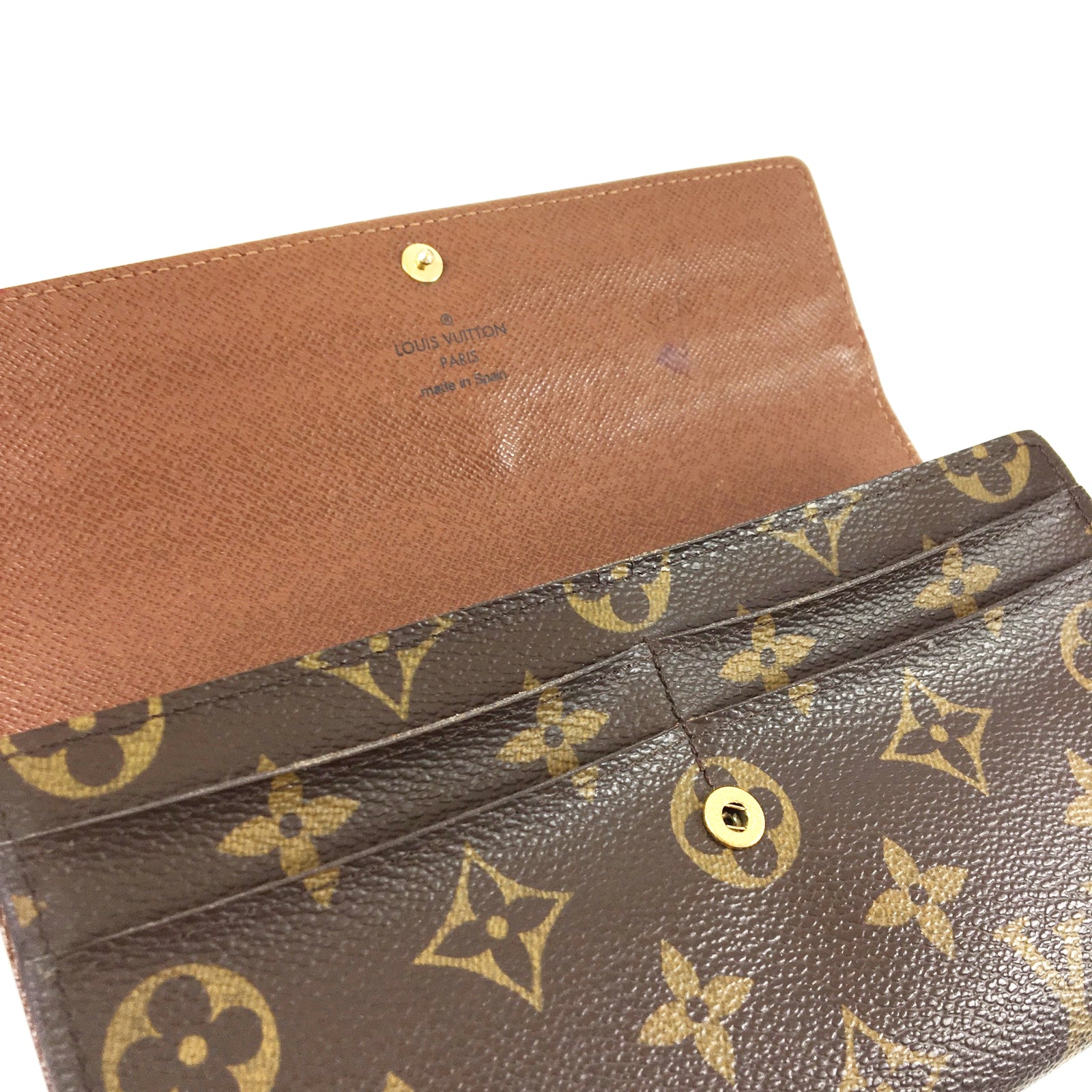 Sarah Wallet in Monogram - Women's Snap Wallet