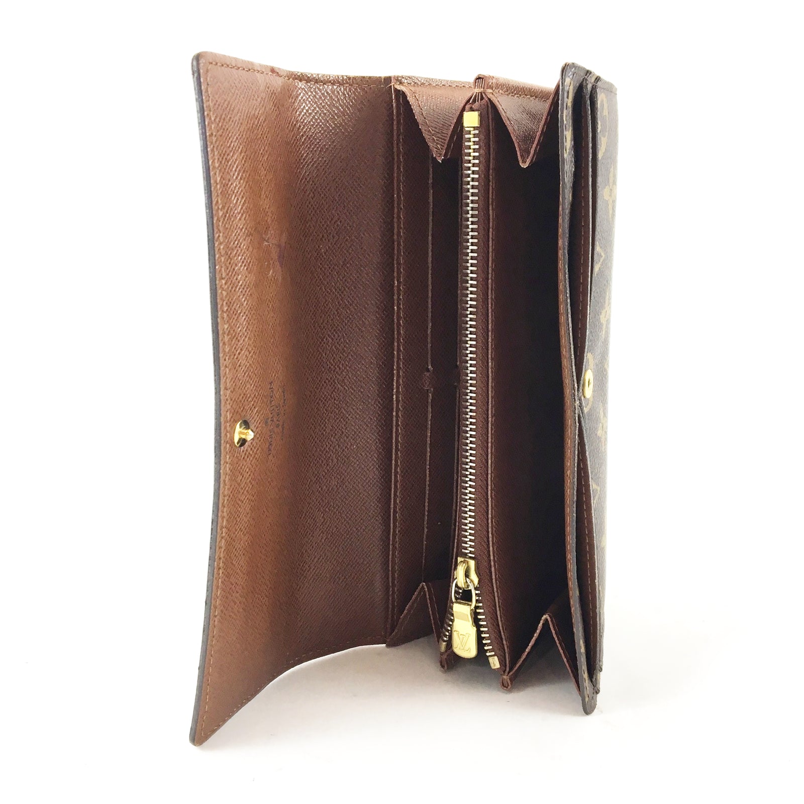 Sarah Wallet in Monogram - Women's Snap Wallet