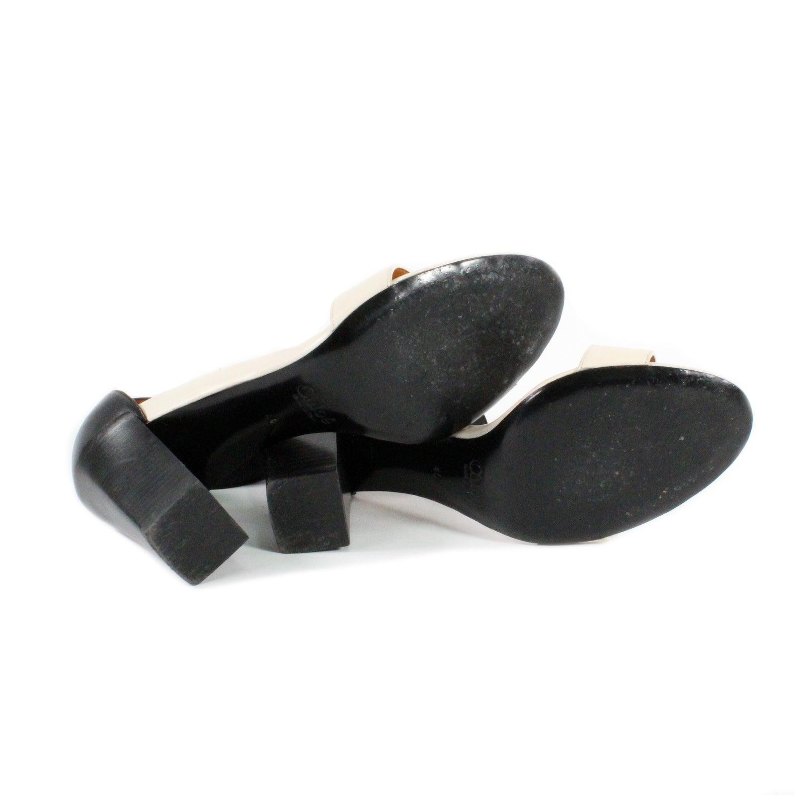 Nude Black Heel Sandals