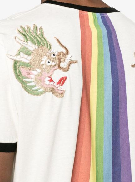 Unisex Washed T-shirt with UFO/Gucci Logo