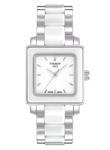 Ladies Cera Square White Ceramic