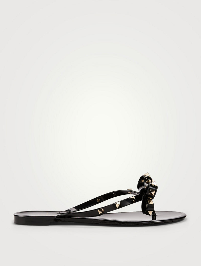 Rockstud Jelly Thong Sandals