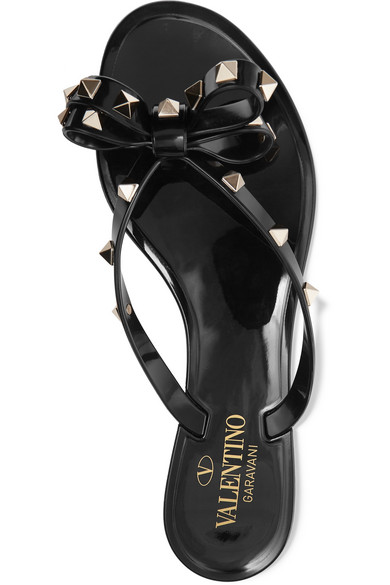 Rockstud Jelly Thong Sandals