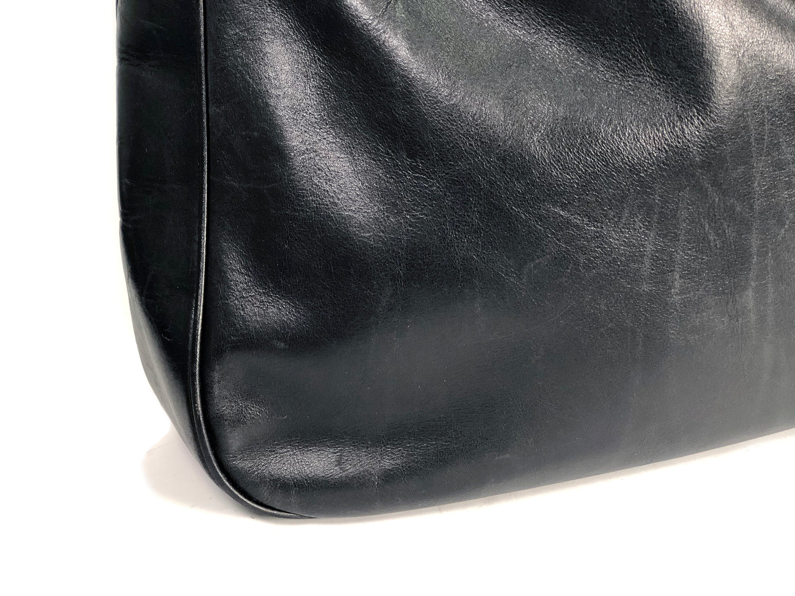 Calfskin Bamboo Top Handle Bag